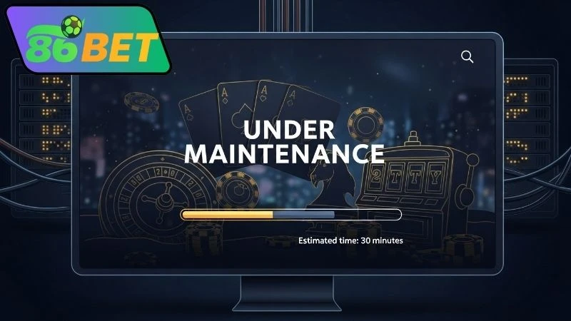 Cách kiểm tra thông tin bảo trì của 86bet