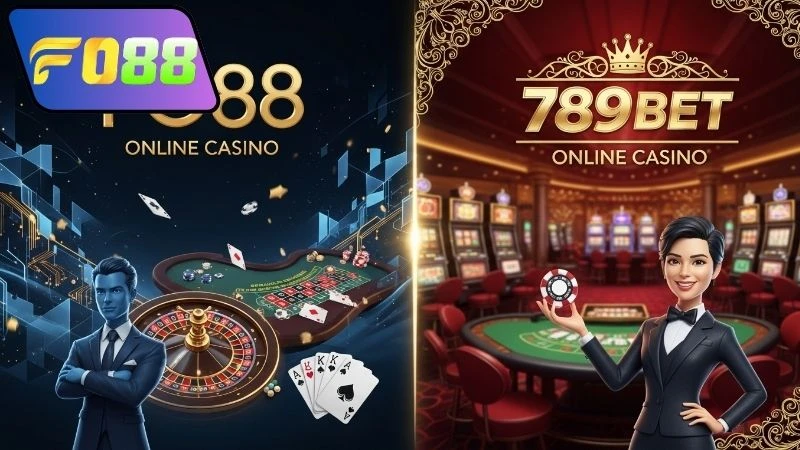 So sánh Fo88 và 789BET về trò chơi và tỷ lệ trả thưởng
